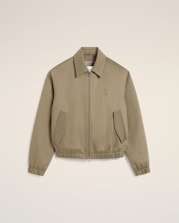 Green Cotton Ami de Coeur Zipped Jacket