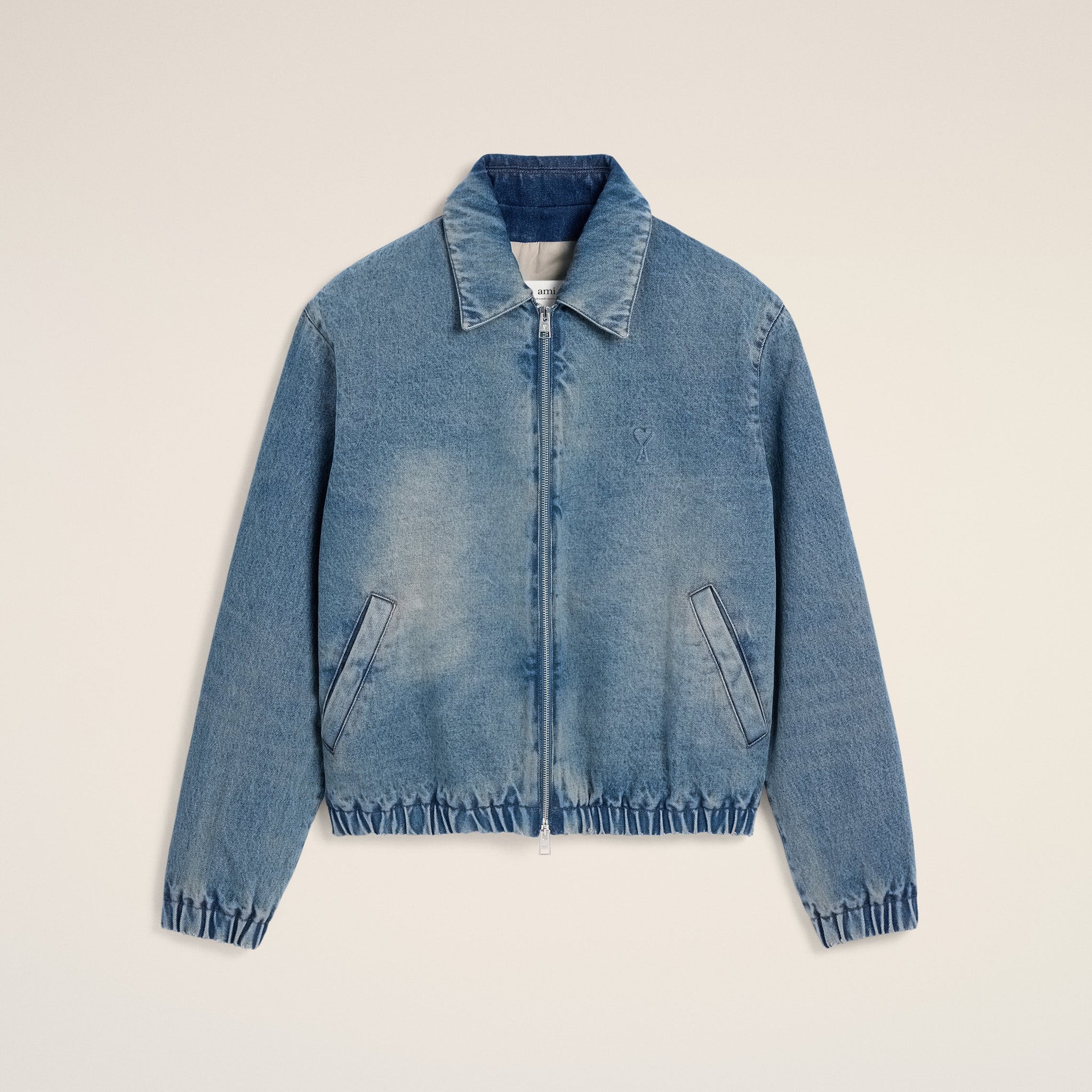 Blue Cotton Ami de Coeur Zipped Jacket