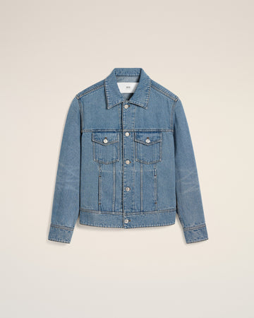Blue Cotton Ami Paris Trucker Jacket
