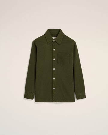 Green Cotton Ami de Coeur Overshirt