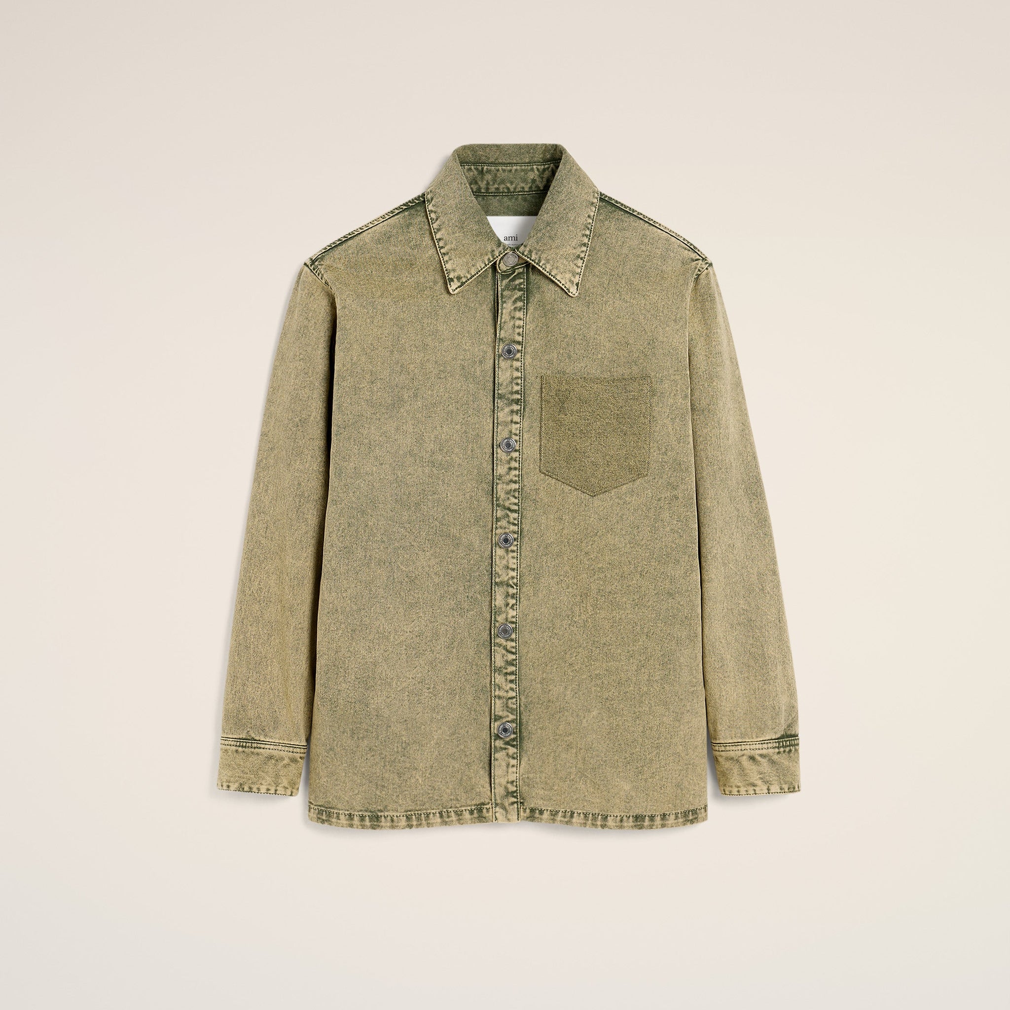 Green Cotton Ami de Coeur Overshirt