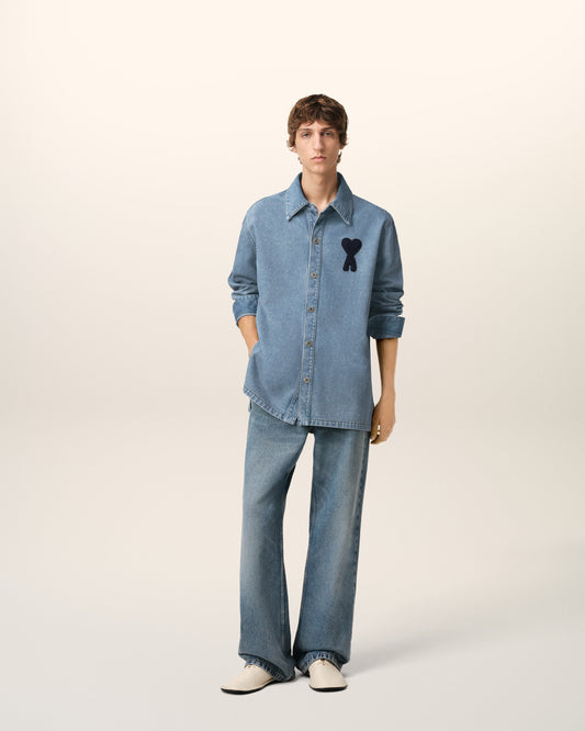 Blue Cotton Ami de Coeur Overshirt