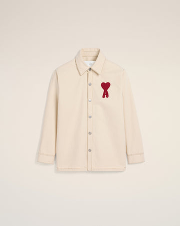 Beige Cotton Ami de Coeur Overshirt