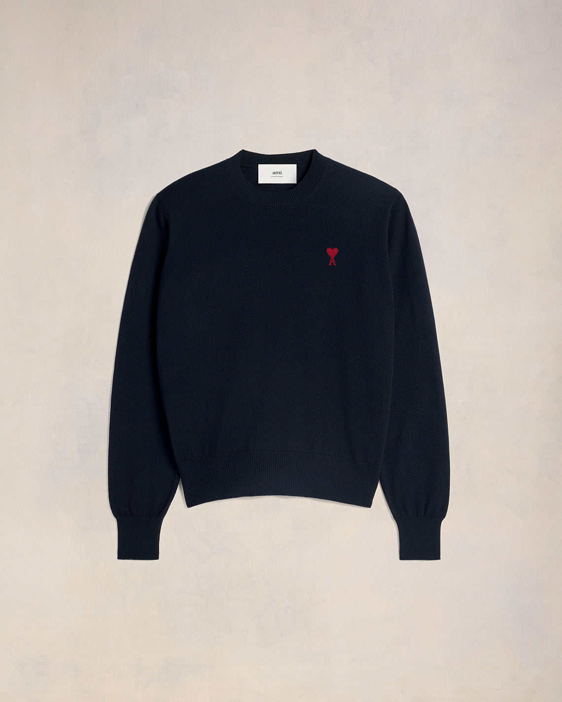 Ami de Coeur Embroidery Crew Neck Sweater