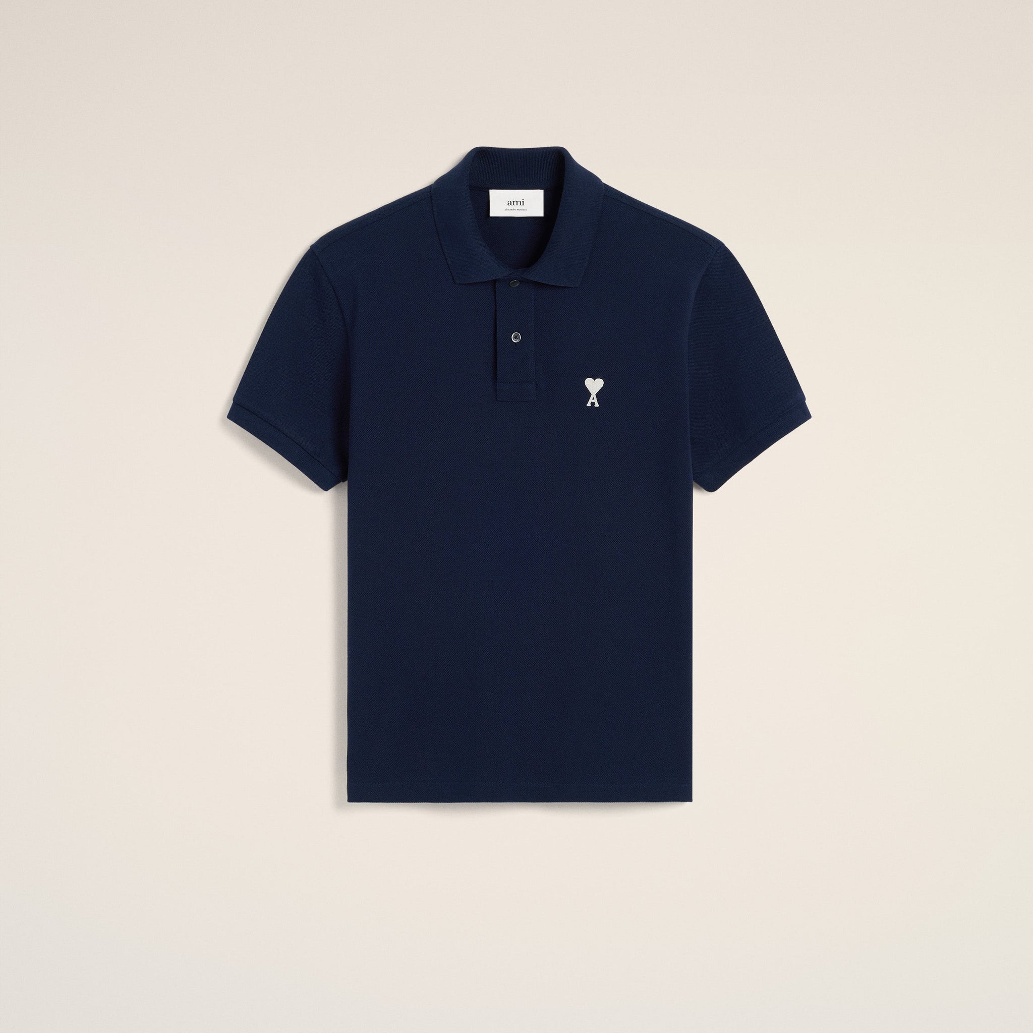 Navy Cotton Ami de Coeur Polo Shirt