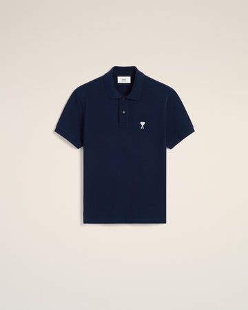 Navy Cotton Ami de Coeur Polo Shirt