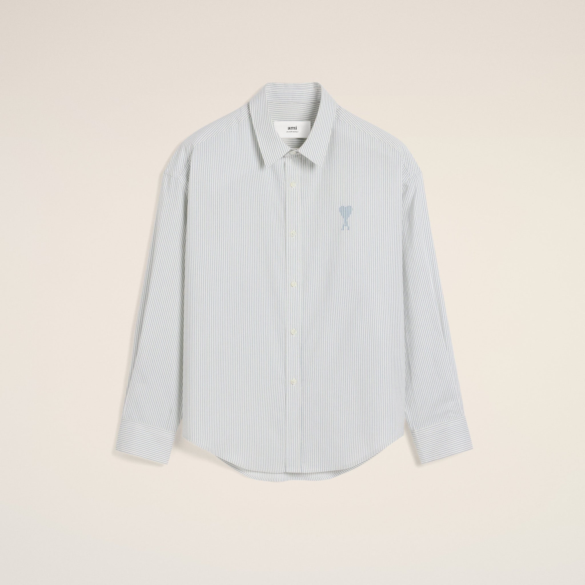 Blue Cotton Boxy Fit Shirt