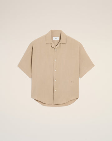 Beige Ami Camp Short Sleeved Shirt