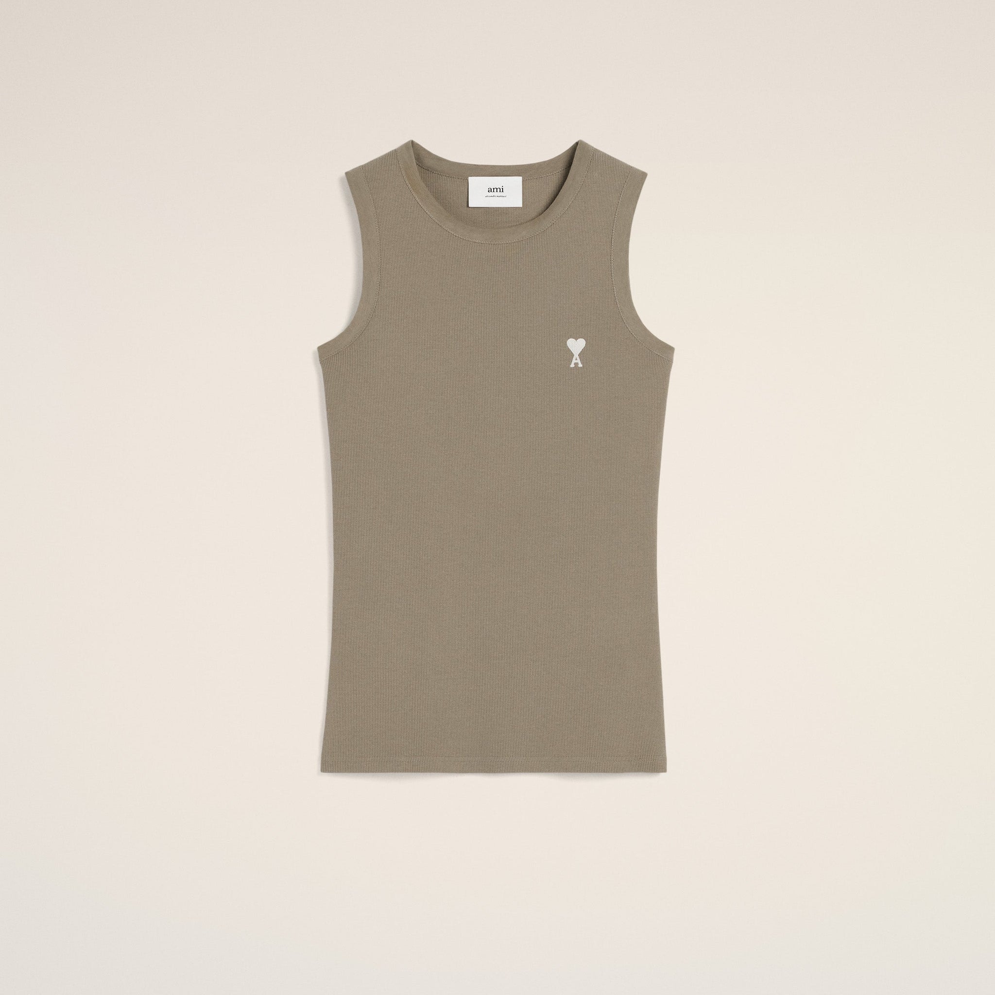 Green Cotton Rib Ami de Coeur Tanktop