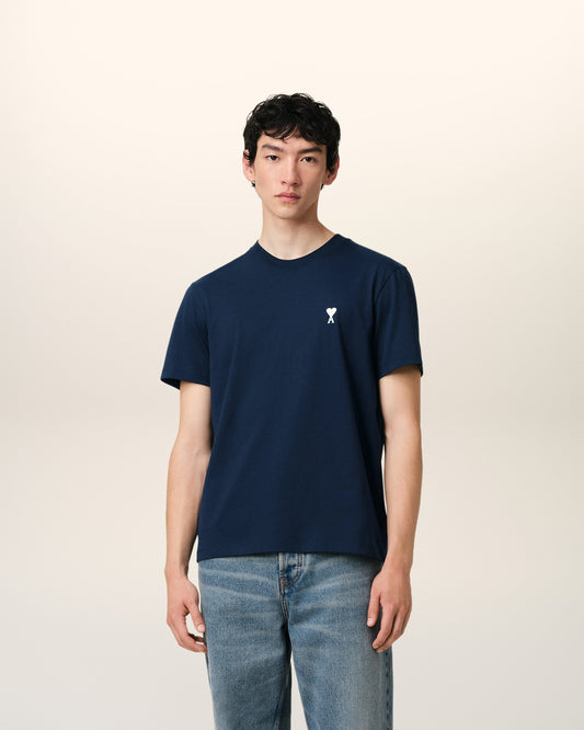 Navy Cotton Ami de Coeur T-Shirt