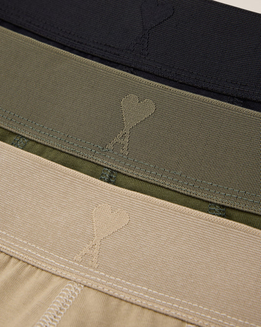 Grey Cotton Jersey Three Pack Boxers