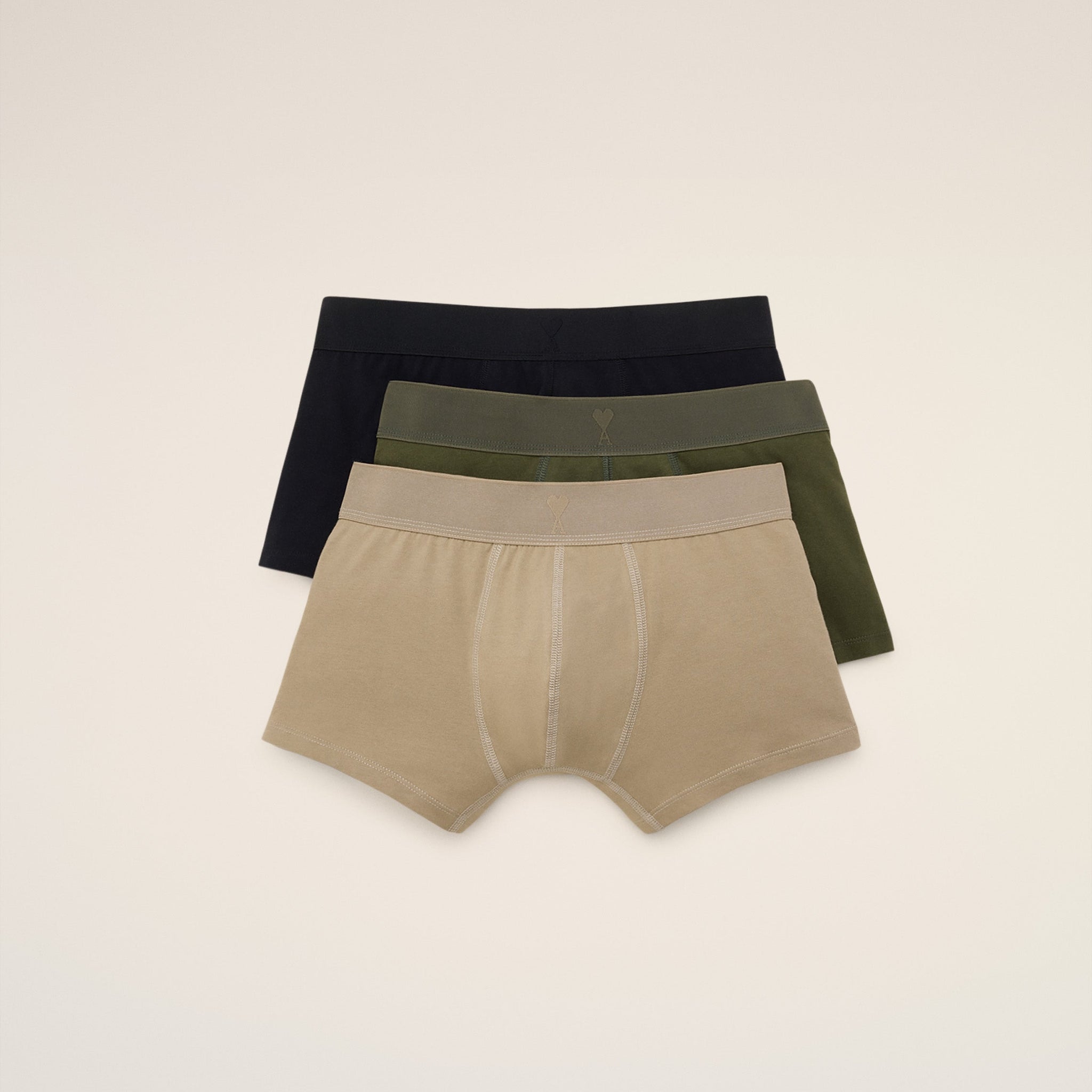 Grey Cotton Jersey Three Pack Boxers