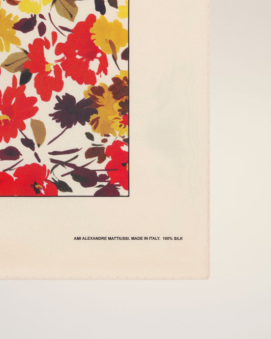 Yello Floral Silk Bandana