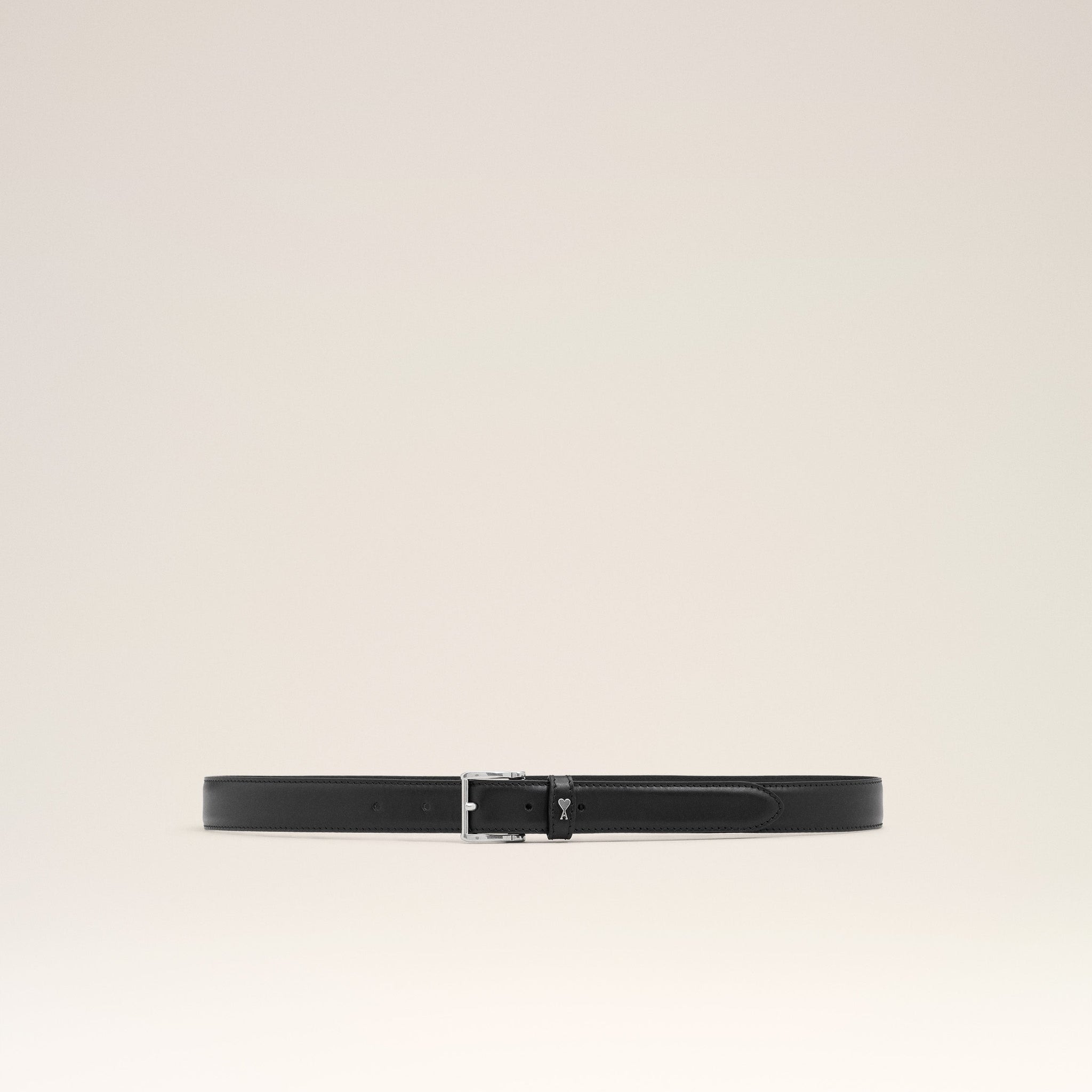 Black Smooth Leather Paris Paris 25 Mm Belt