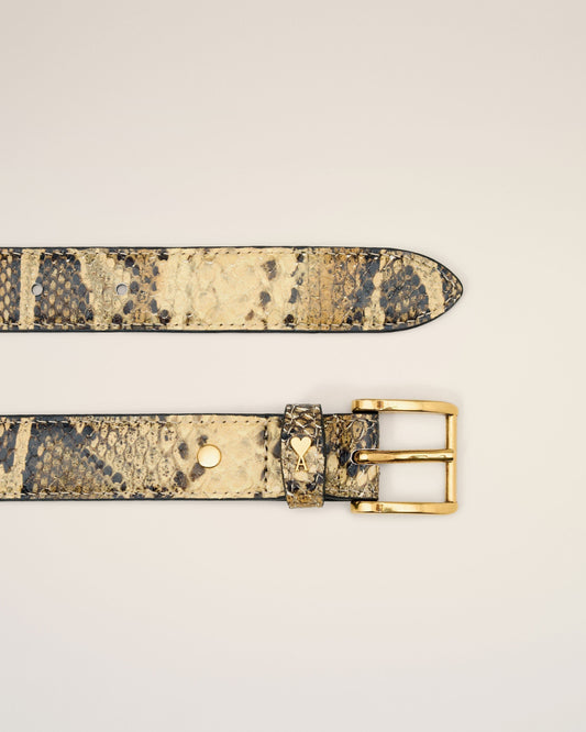 Beige Leather Paris Paris Belt