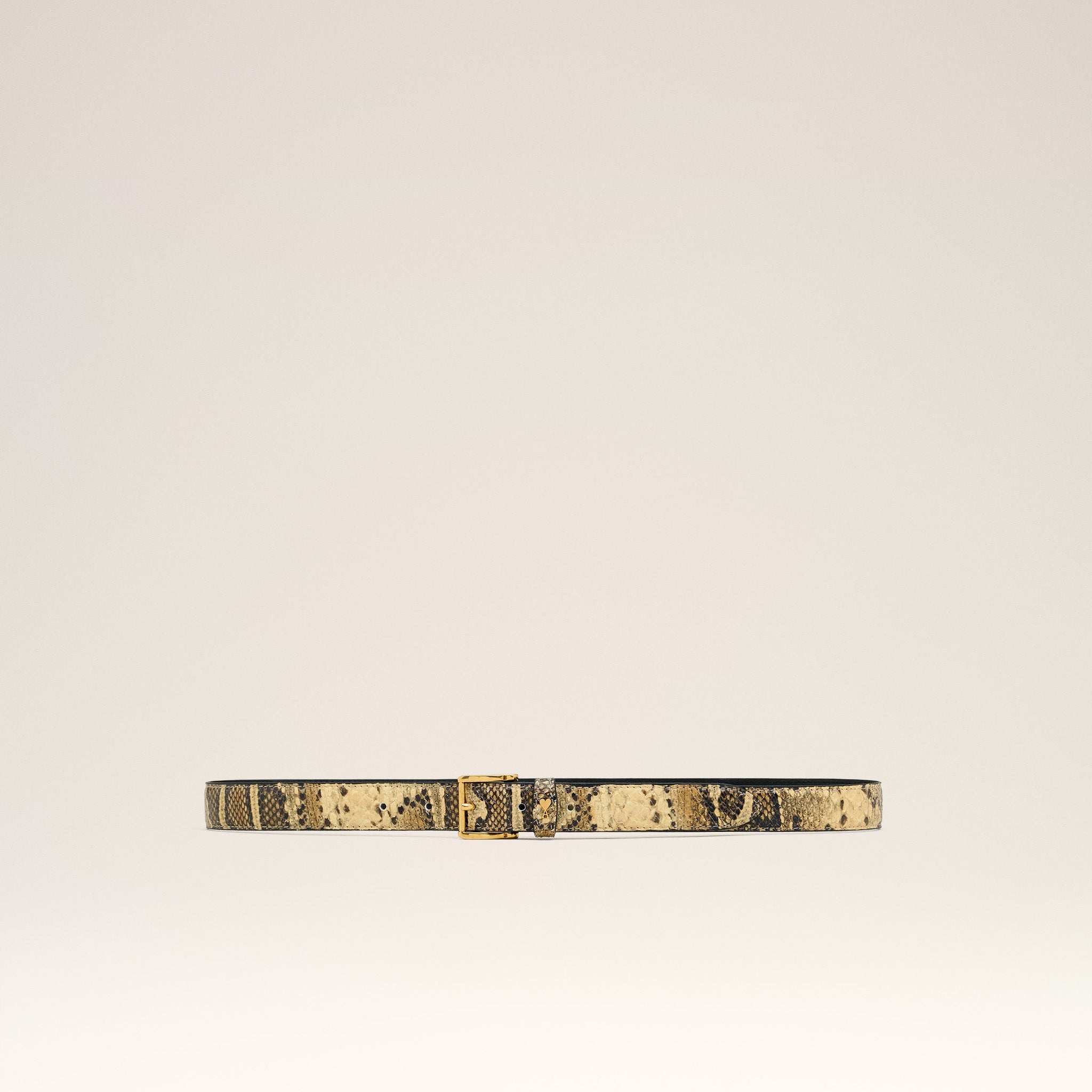 Beige Leather Paris Paris Belt