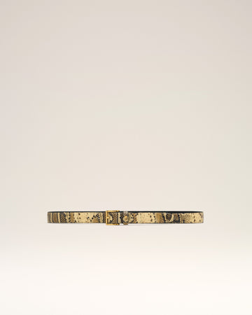 Beige Leather Paris Paris Belt