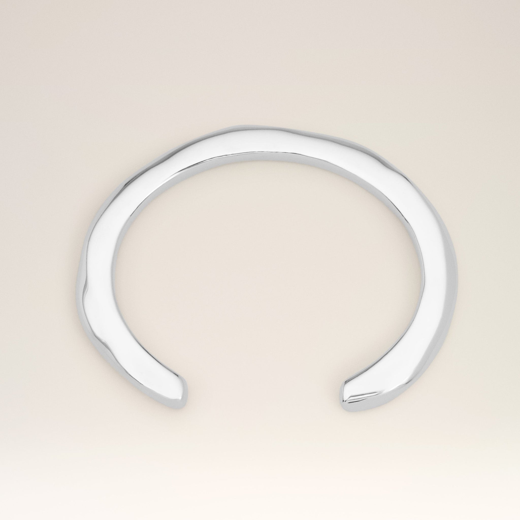 Silver Brass Dune Small Size Cuff