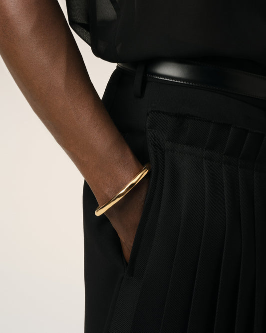 Gold Brass Dune Small Size Cuff