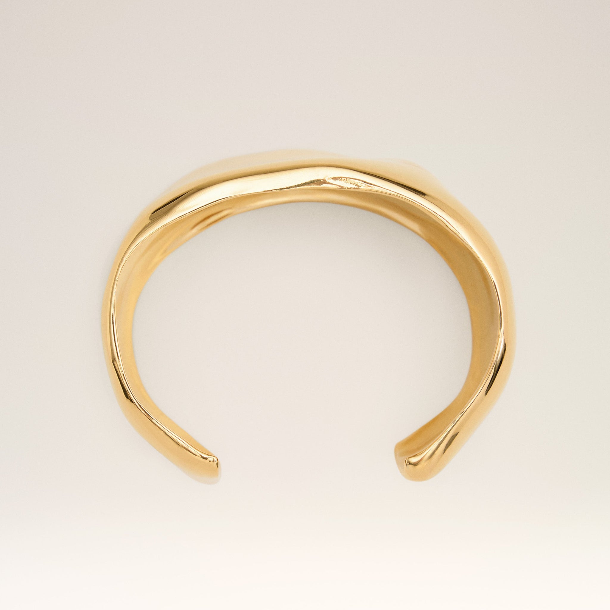 Gold Brass Dune Large Size Cuff