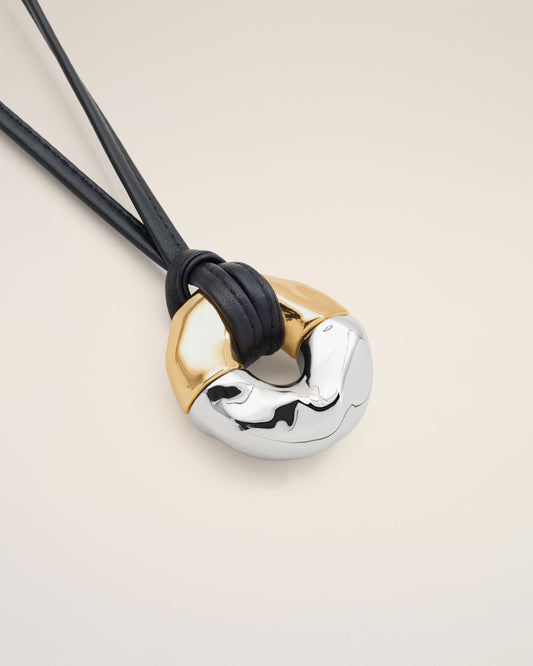 Gold Brass Dune Necklace