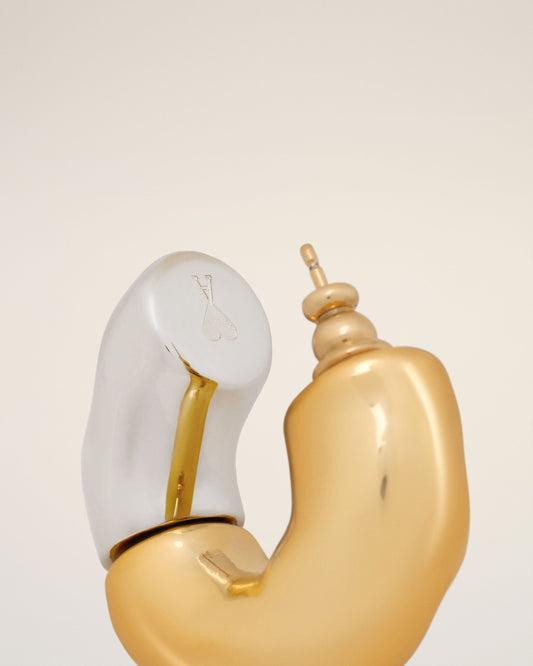 Gold Brass Dune Hoops