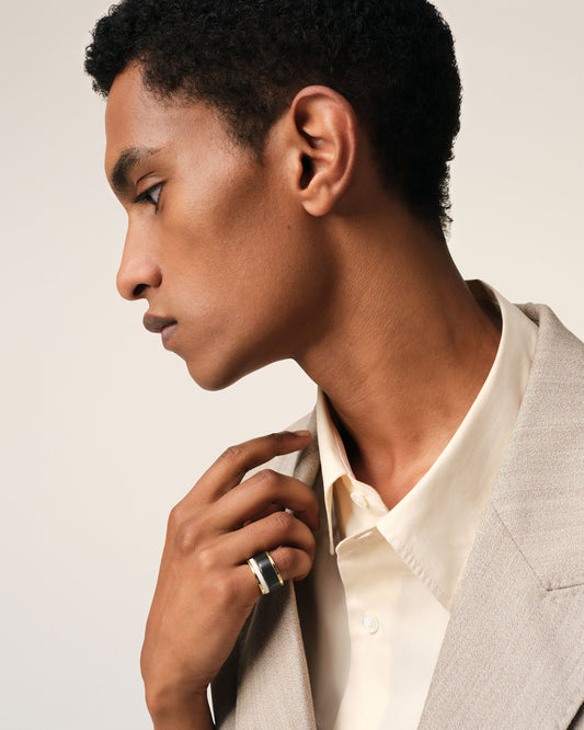 Gold Brass Rivage Ring