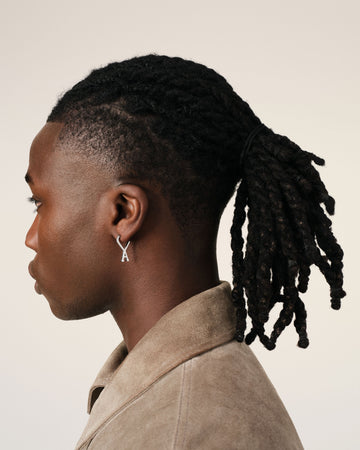 Silver Brass Small Ami De Coeur Hoop