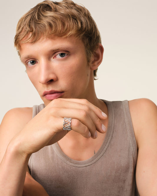 Silver Brass Ami de Coeur Ring