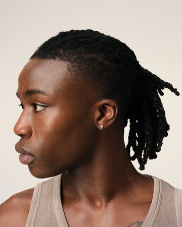 Silver Brass Ami De Coeur Studs