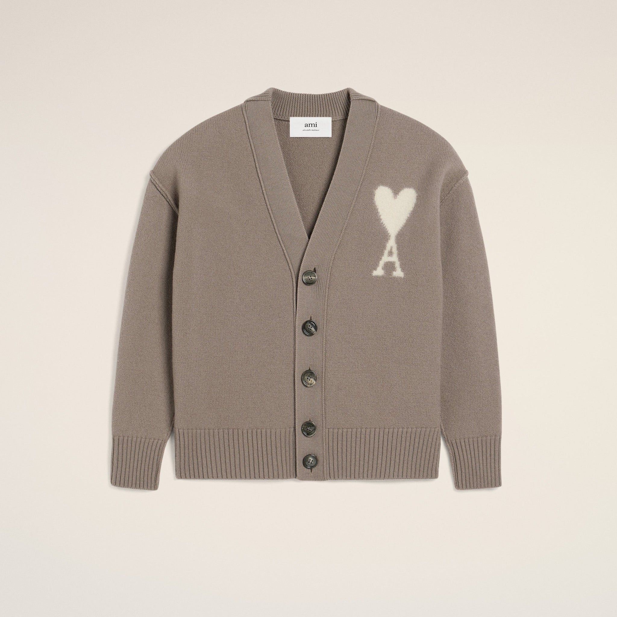 Taupe Wool Ami de Coeur Cardigan