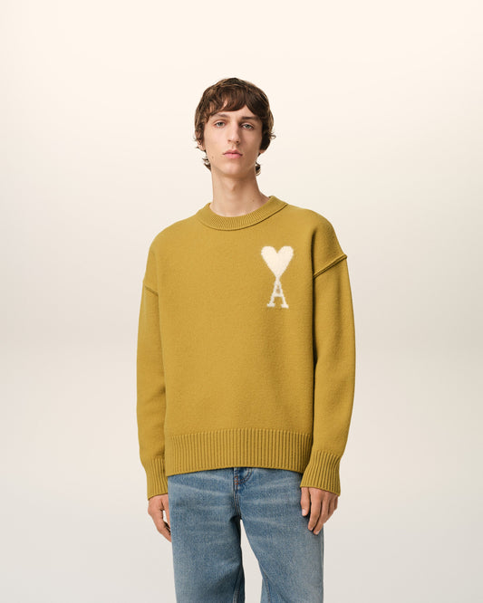 Mustard Wool Ami de Coeur Sweater