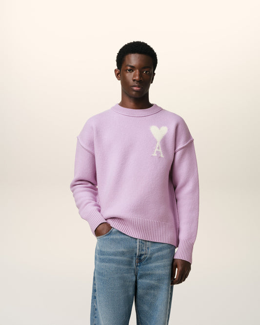 Purple Wool Ami de Coeur Sweater