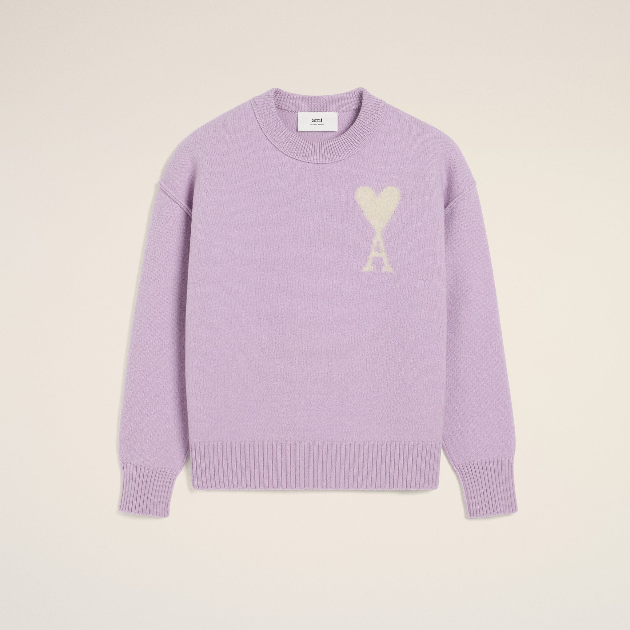 Purple Wool Ami de Coeur Sweater