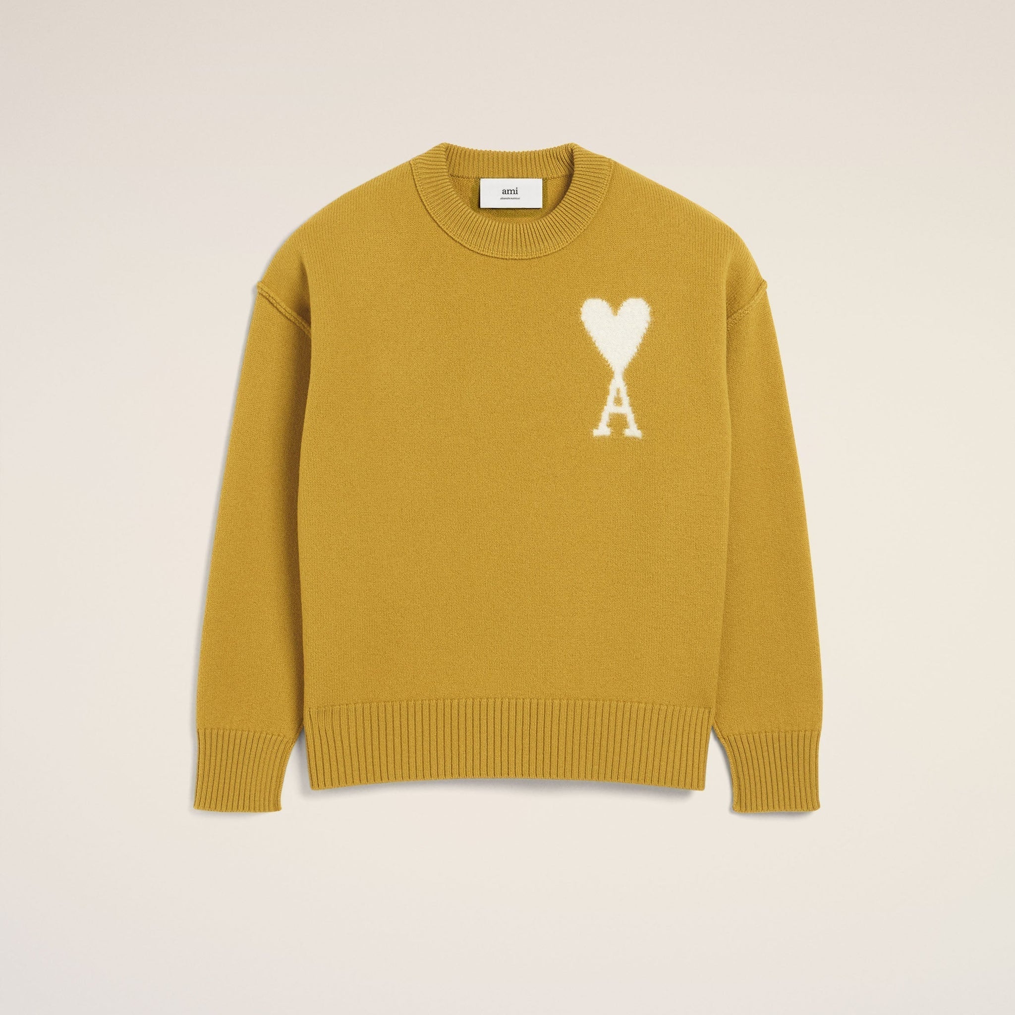 Mustard Wool Ami de Coeur Sweater