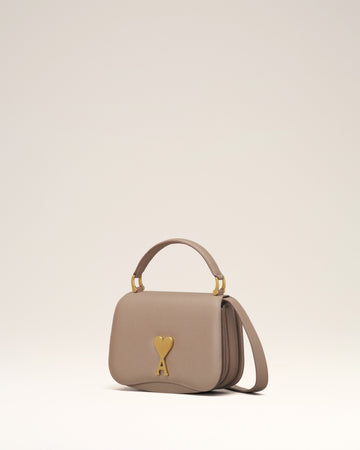 Beige Leather Top Handle Paris Paris Bag