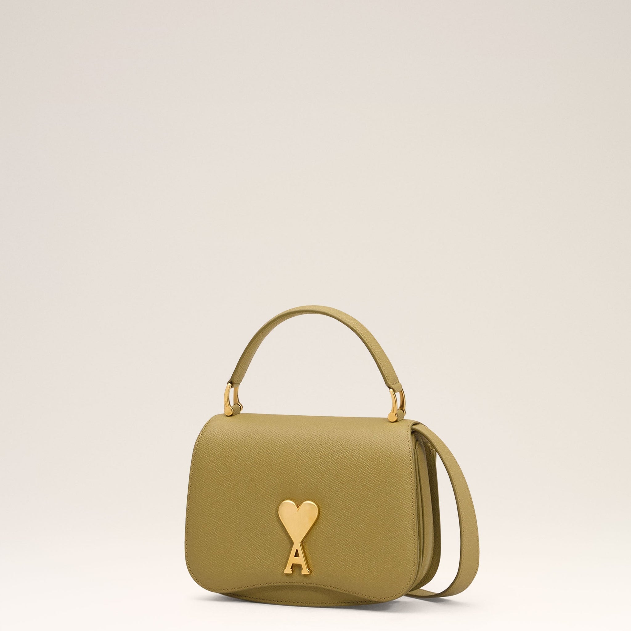 Yellow Leather Top Handle Paris Paris Bag