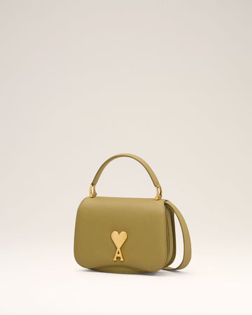 Yellow Leather Top Handle Paris Paris Bag