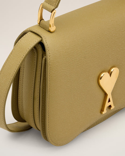 Yellow Leather Top Handle Paris Paris Bag