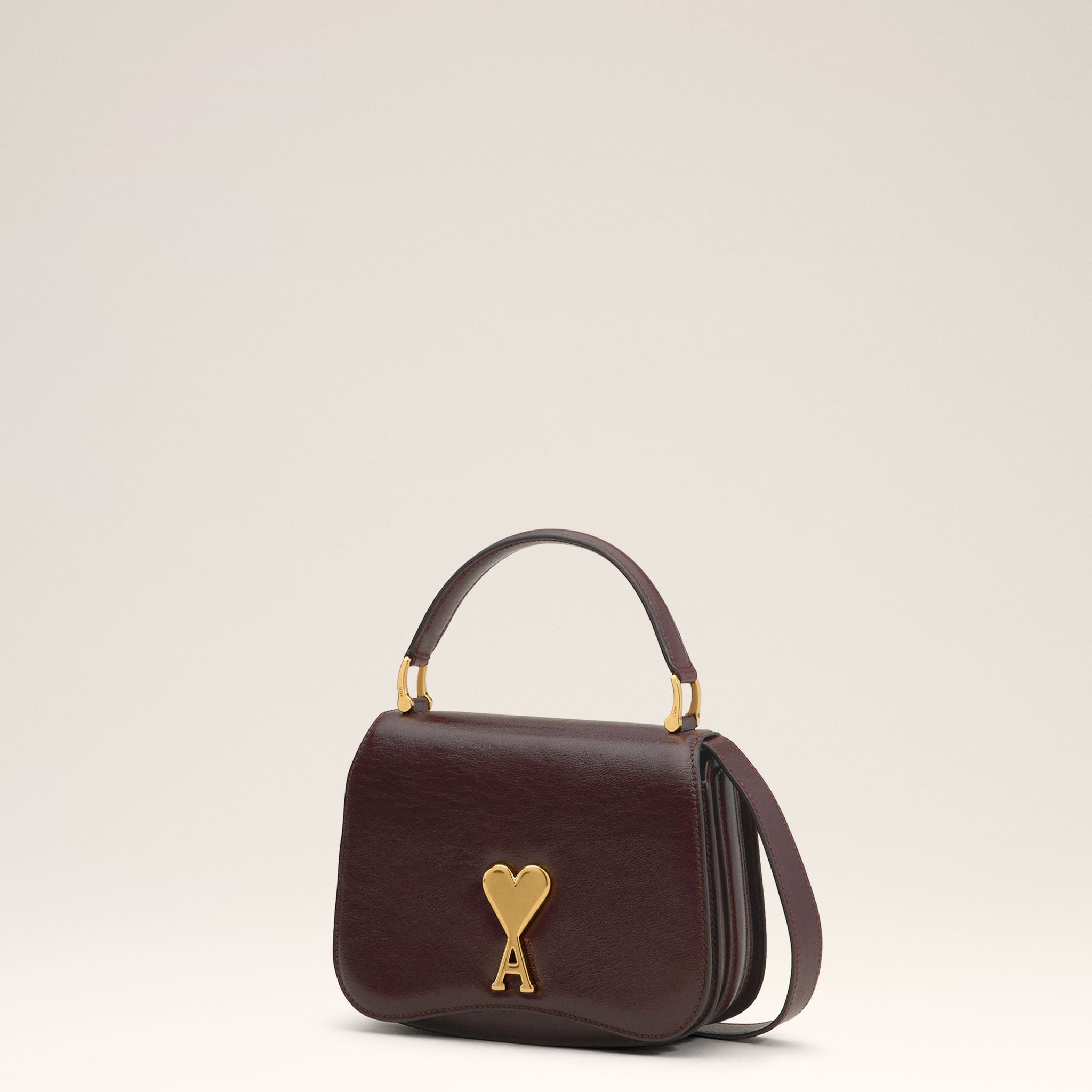 Burgundy Leather Top Handle Paris Paris Bag
