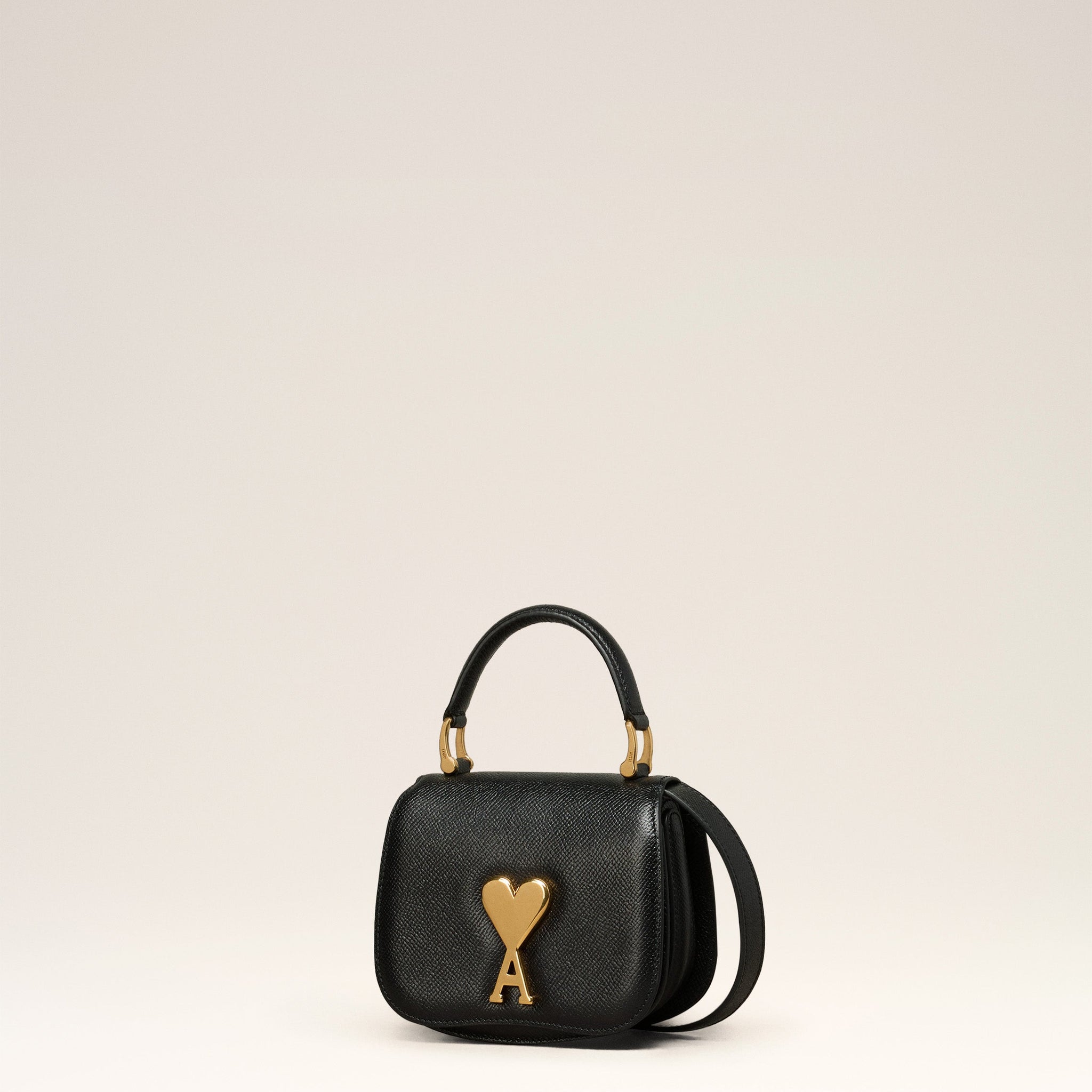 Black Leather Paris Paris Nano Bag