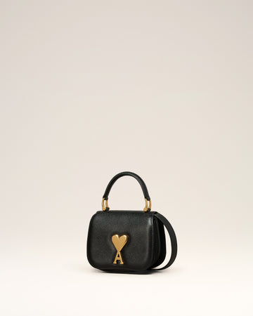 Black Leather Paris Paris Nano Bag