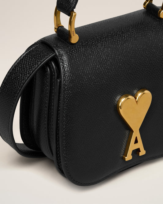 Black Leather Paris Paris Nano Bag