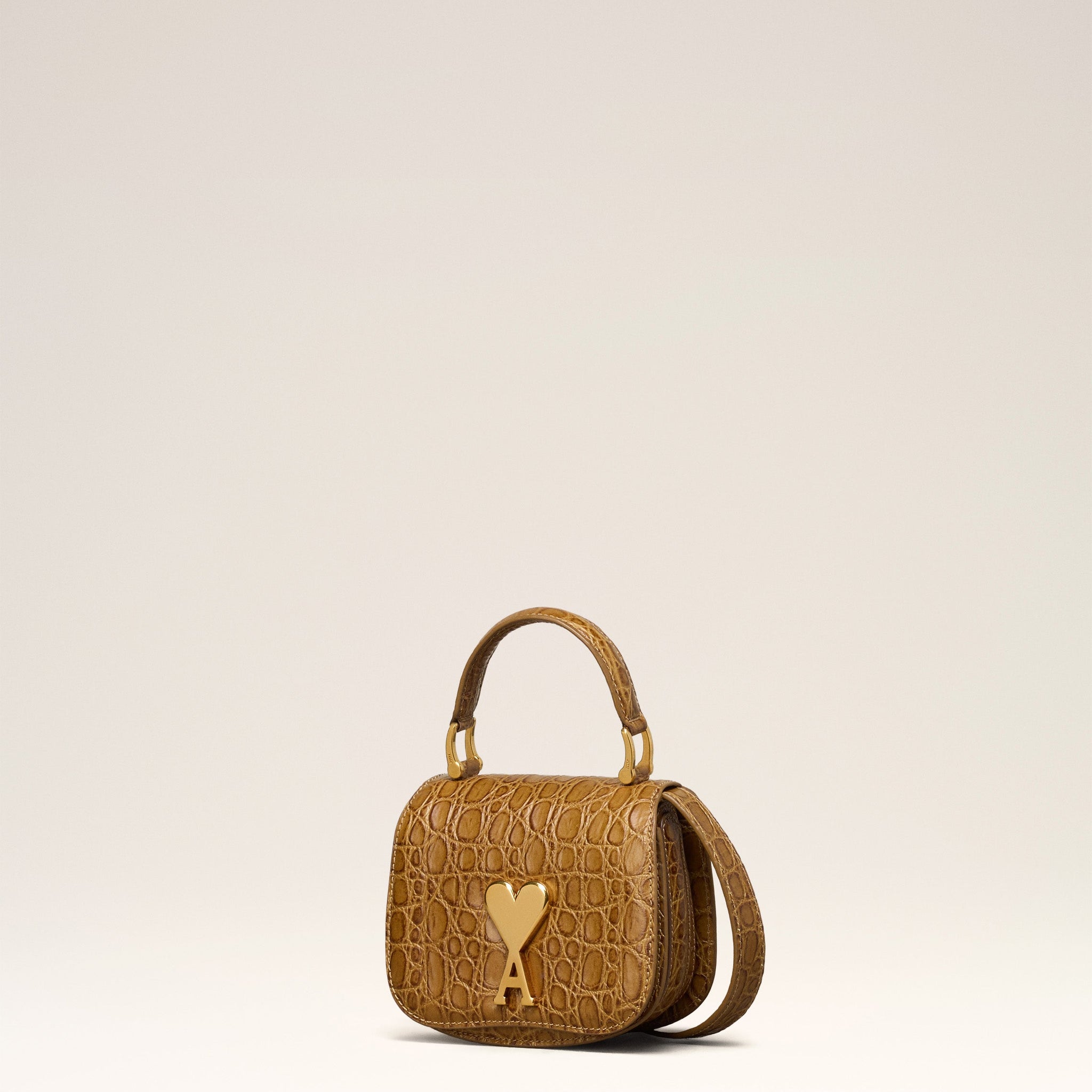 Brown Leather Paris Paris Nano Bag