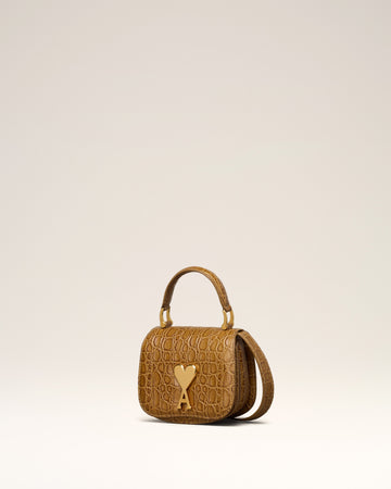 Brown Leather Paris Paris Nano Bag