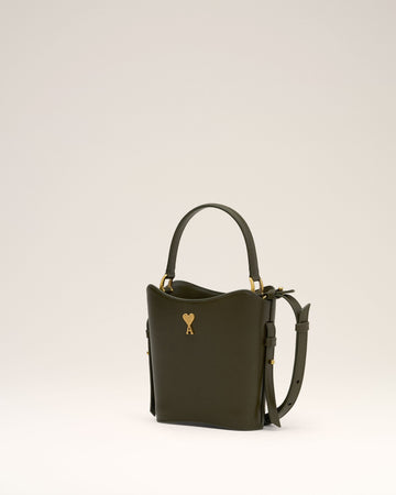 Green Leather Mini Paris Paris Bucket Bag