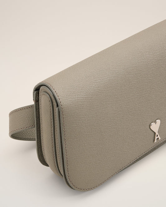 Grey Leather Crossbody Paris Paris Bag