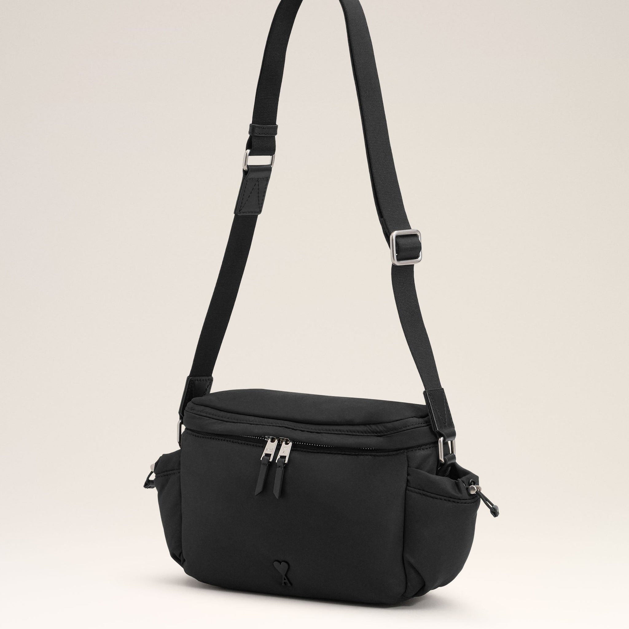 Black Ami de Coeur Messenger Bag