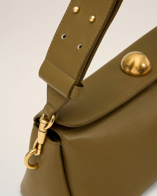 Khaki Leather Carrousel Bag