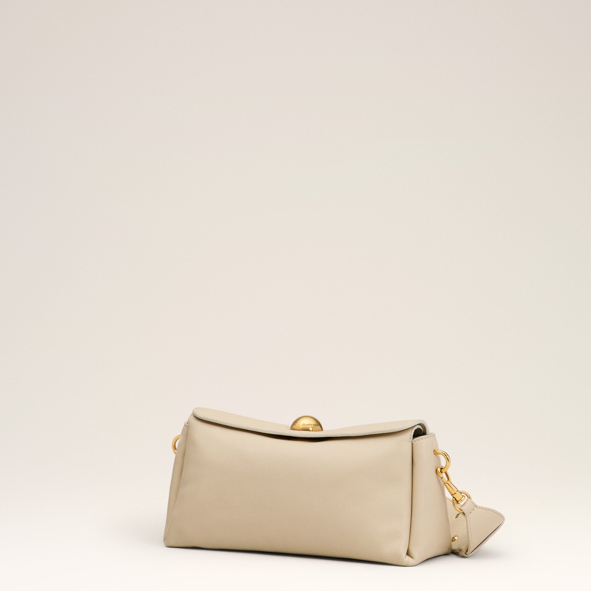 Beige Leather Carrousel Bag
